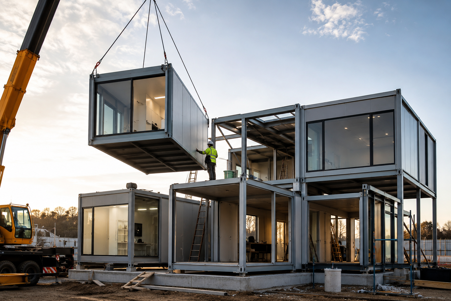 Construcción modular en metal