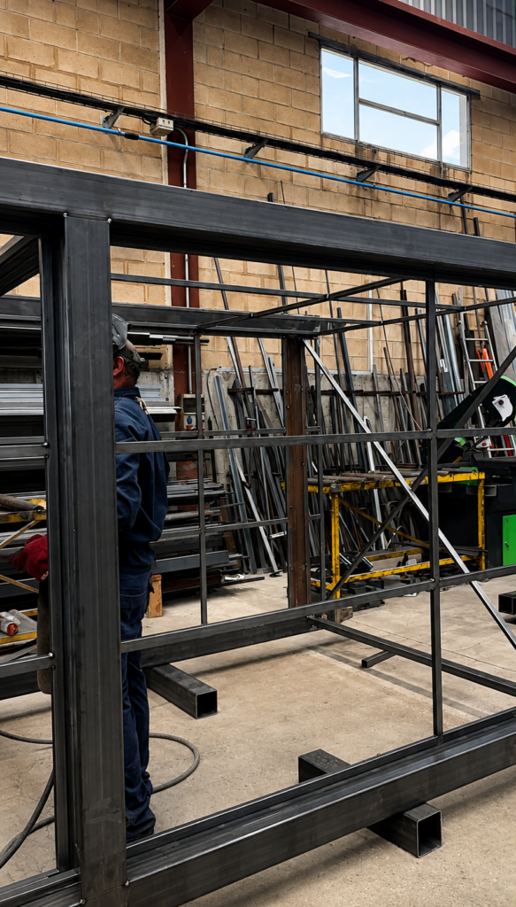fabricación estructura metálica ascensor